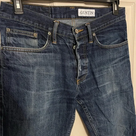 Gustin raw selvedge slim fit men’s size 32x32 USA made - Picture 3 of 12